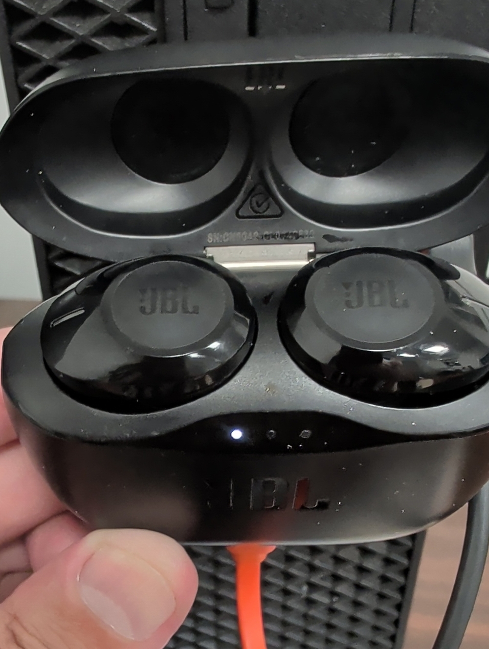 JBL True Wireless Earbuds in Black with Charging Case